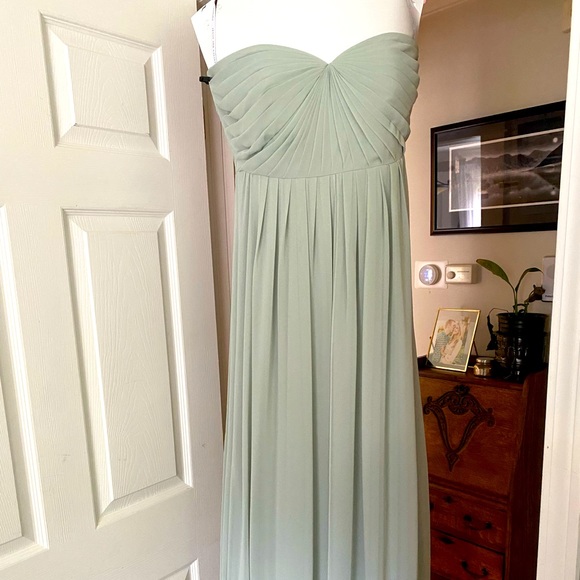 Jenny Yoo Mira Convertible Dress - Morning Mist Size 6 - Picture 1 of 4